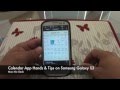 Calendar App Hands on & Tips on Samsung Galaxy ...