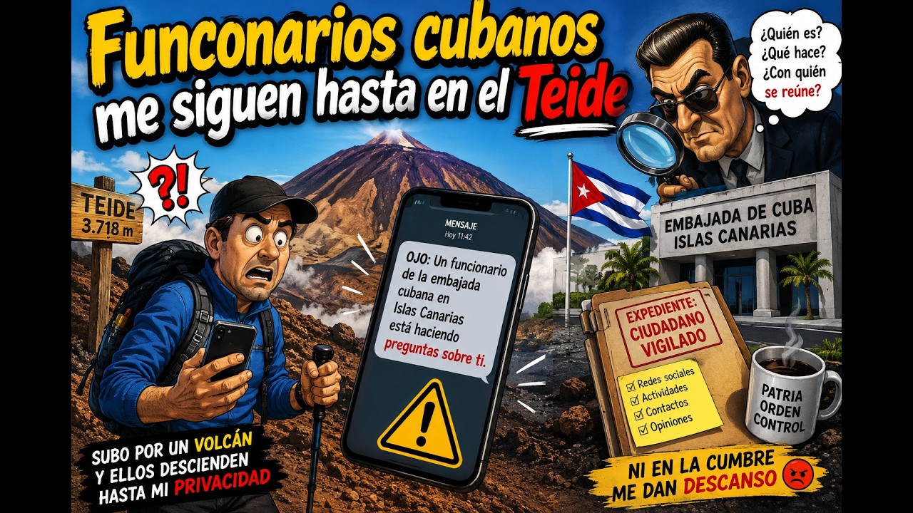 Funcionarios cubanos me persiguen hasta en el Teide
