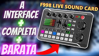 Aprenda tudo sobre a interface de áudio F998 LIVE SOUND CARD