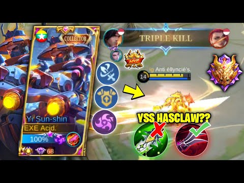 YI SUN SHIN HASCLAW?? UNDERRATED BUILD BUT STILL OP!! NEW BUILD YSS NEW PATCH/UPDATE! TOP GLOBAL YSS
