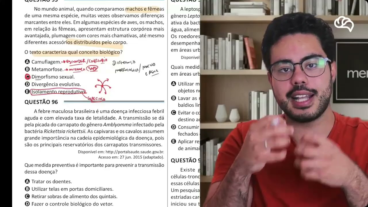Resolução em Vídeo — Questão 95 ENEM 2025 Belém