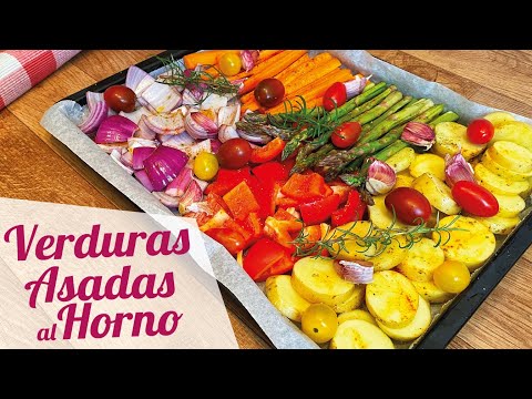 VERDURAS ASADAS AL HORNO 🫑🥕 TIEMPO Y TEMPERATURA para cocción perfecta