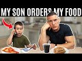 I let my son order my food for 24 hours *terrible idea*