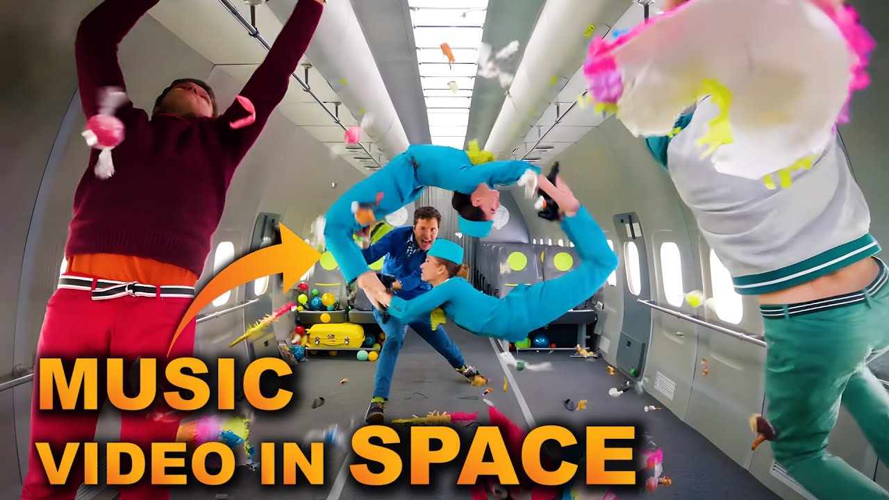 Music video shot in zero gravity 😱