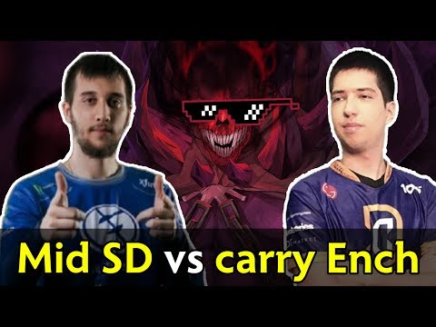 Mid Shadow Demon w33 vs Arteezy carry Enchantress