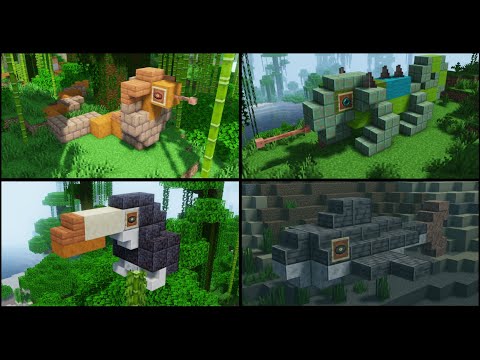 Minecraft: 12+ Jungle Animal Build Ideas!