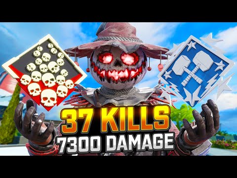 ABSOLUTELY INSANE Bloodhound 37 KILLS and 7K Damage Apex Legends
