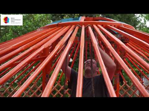 Aufbau der Kulturjurte