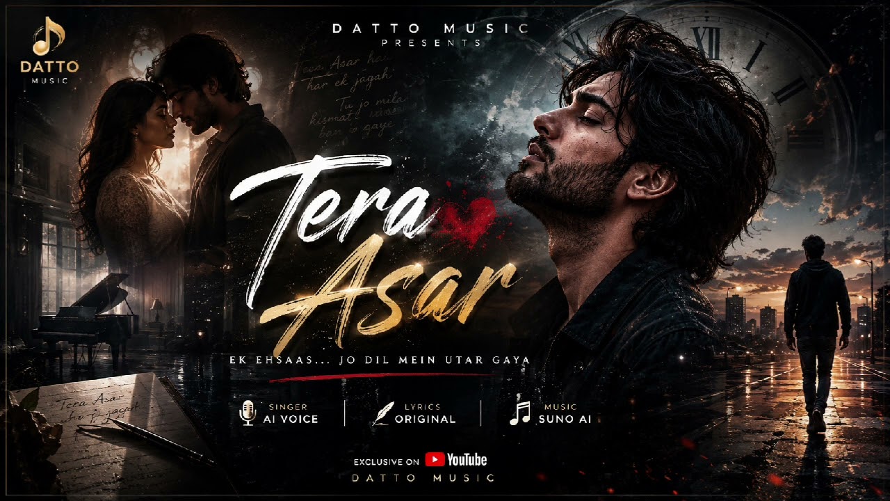 Tera Asar | | DATTO MUSIC | New Hindi Romantic Song 2026 by DATTOMUSIC  — Official Music Video