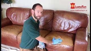Leather Couch Cleaning and Restoration