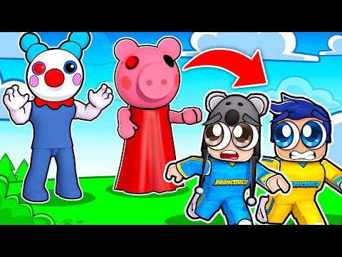 CORREEE!!! A PIGGY VAI TE PEGAR!! Roblox Brancoala Games
