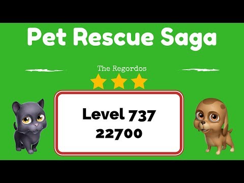 Pet Rescue Saga Level 737 22700 points No Boosters