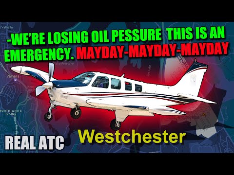 FATAL PLANE CRASH at Westchester County Airport. N19MT. REAL ATC