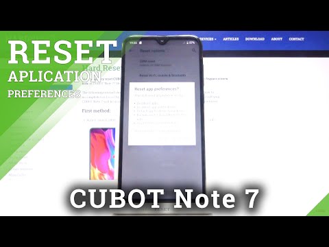 How to Reset App Preferences on CUBOT Note 7 – Restore App Preferences