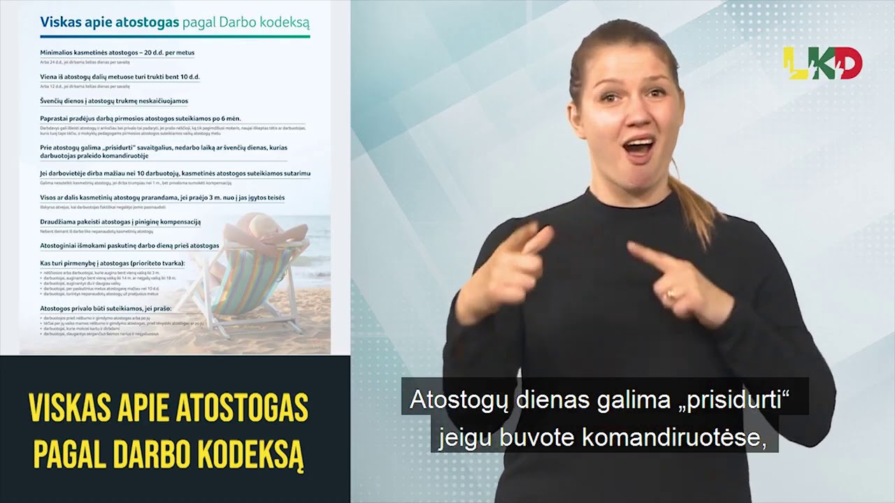 Viskas apie atostogas pagal Darbo kodeksą