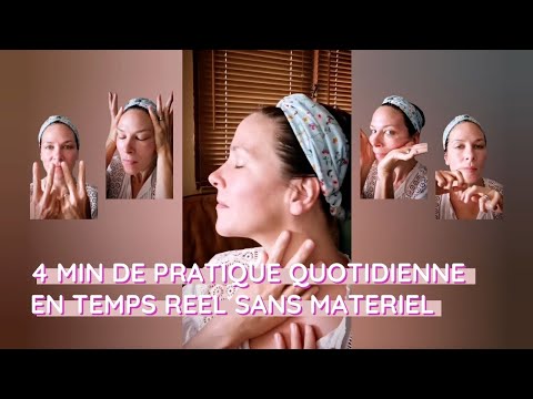 Rituel d'auto-massage anti-rides, tonifiant et drainant du visage. 4 minutes quotidiennes.