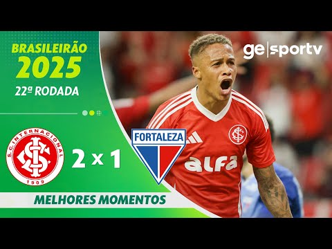 Gols e lances de Internacional x Fortaleza