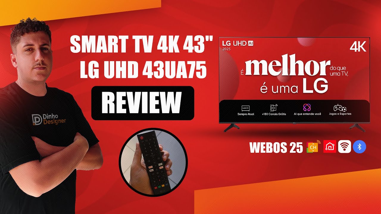 Miniatura da avaliação em vídeo de Smart TV LG 43UR781C 43 Polegadas 4K UHD