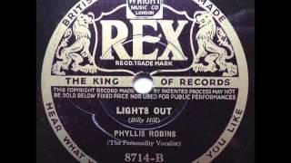 Lights Out, Phyllis Robins, 1935