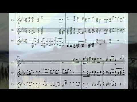 Из за синих гор... Russian Folk Song (Flute)