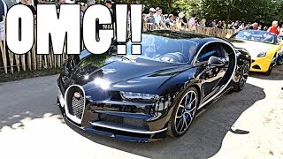 NEW BUGATTI CHIRON DRIVES WITH CRAZY SUPERCARS!! by Supercars of London
