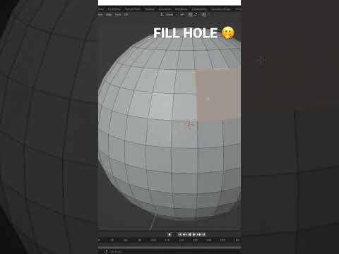 You Must Know this to Fill Holes in Blender 🫢 #shorts
