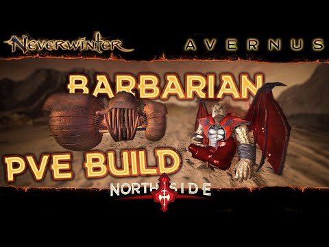 Neverwinter Mod 19 - Barbarian DPS Build for PVE Avernus Stat Caps Self Sustain Setup Northside