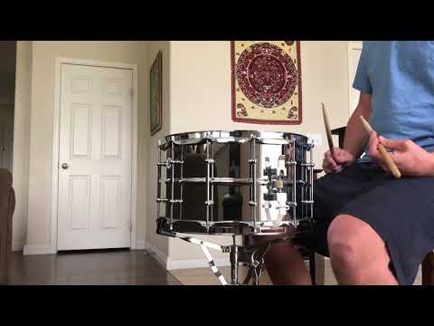 Sun Coast Custom / Stainless Steel Beaded Snare Drum with 12 Lugs