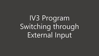 IV3 Vision Sensor Support | Discrete IO | Program Switching through External Input