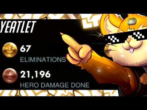 67 ELIMS! Grandmaster Hammond Gameplay - Yeatle! [ OVERWATCH SEASON 18 TOP 500 ]
