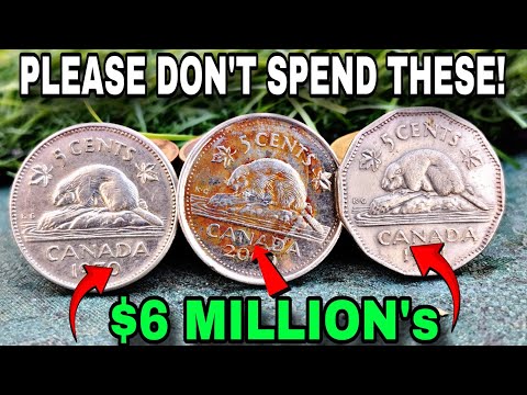 Valuable Canada 5 Cents Rare Canada Five cents Nickel Coins worth huge Money -Coins worth money!