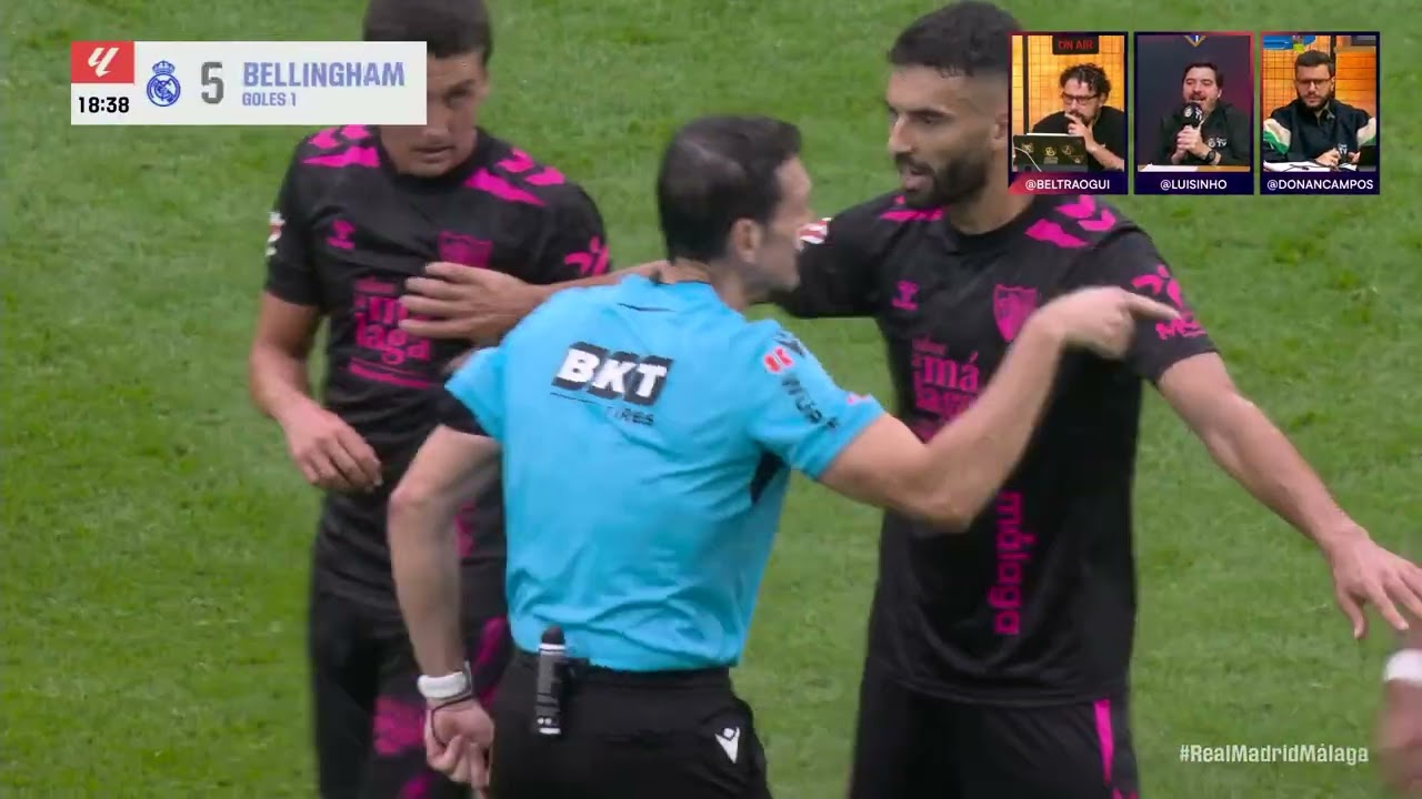 GOL DO REAL MADRID! BELLINGHAM ABRE O PLACAR CONTRA O MÁLAGA NA LA LIGA
