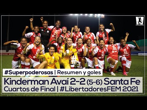 Resumen | Kindermann Avaí 2-2 Santa Fe | Las 'leonas' a semifinales de la #LibertadoresFEM 2021