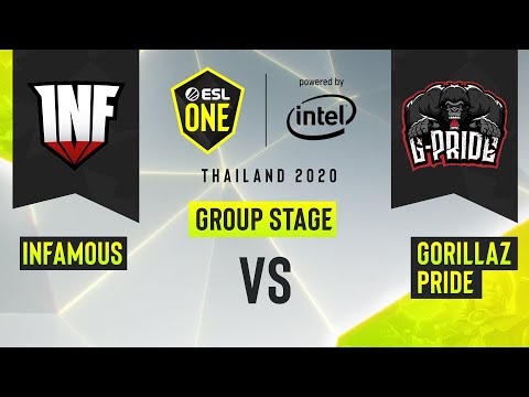 Dota2 - Infamous vs. Gorillaz Pride - Game 1 - ESL One Thailand 2020 - Group Stage - AM