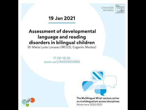 Lorusso: Avaliação dos distúrbios do desenvolvimento da linguagem e da leitura em crianças bilíngues