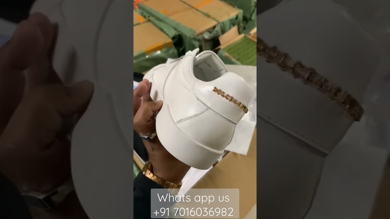 Dolce Gabbana White Portofino Logo Embotlow top sneaker.|Review #myvideo #viral #shorts #ytshorts