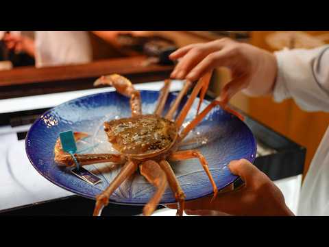 Fresh and delicious food galore Sushi, Crab, Tempura Seafood Japanese Restaurant Kanazawa Japan