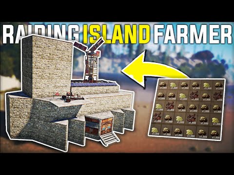 RAIDING A RICH Island Resource FARMERS ELECTRICAL POWERED Base For HUGE PROFIT - Rust Gameplay