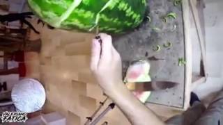 Blood face in Jesus with water melon