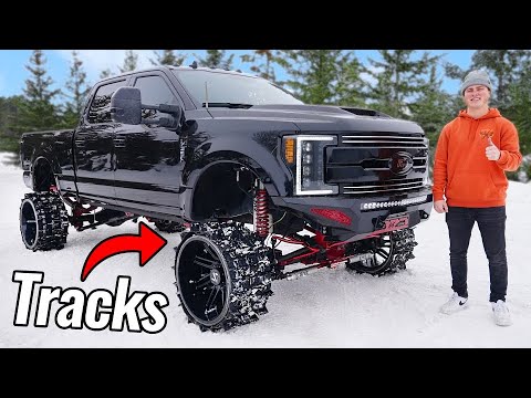 Budget Snow Tracks on my Sema Truck