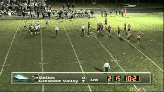 preview picture of video 'High School Football Crescent Valley at Dallas, Oregon - KWVT'