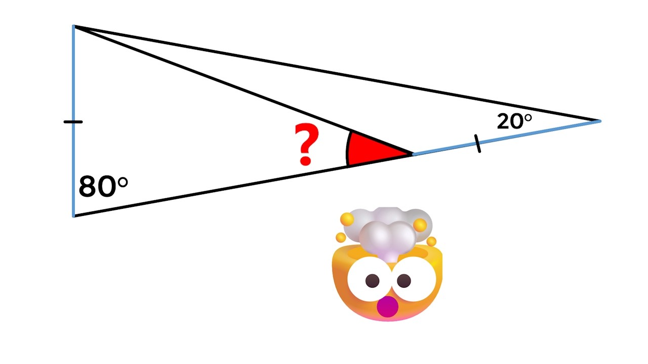 Can you solve for the angle? Surprising outside the box solution!