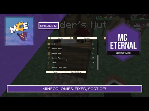 MC Eternal ~ Ep.12 ~ I Found a Solution to My Minecolonies Issue! ~Modded Minecraft 1.12.2