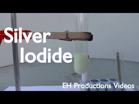 Part of a video titled Make Silver Iodide - YouTube