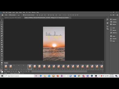 How to add GIF into still image in Photoshop