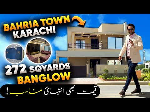 5 Bedrooms Ultra Luxury Villa 272 Sqyards in Bahria Town Karachi || Precinct 8