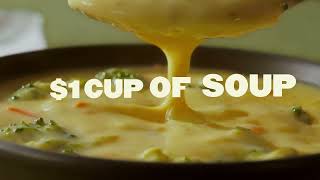 Panera Bread $1 Cup of Soup with entree at Panera