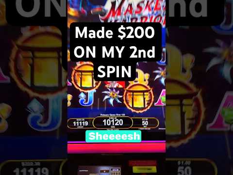 I WON $200 ON MY SECOND SPIN!!#casino #gambling #blackjack #roulette #slots #fun #vegas #shorts