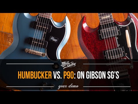 P90 vs. HUMBUCKER! This time with two fantastic Gibson SG's! Which do you prefer?