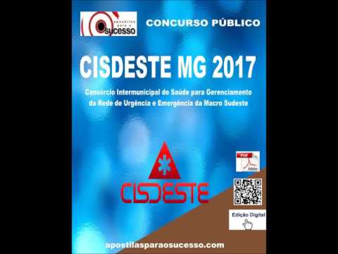 Apostila CISDESTE MG 2017 Psicólogo
